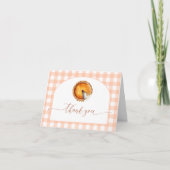 Cutie Pie Baby shower gevouwen dank je kaart (Voorkant)