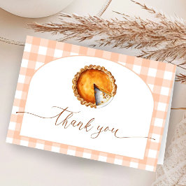 Cutie Pie Baby shower gevouwen dank je kaart