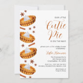 Cutie Pie Baby Shower – Herfst Uitnodiging (Voorkant)