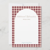 Cutie Pie Baby shower Invitation Kaart (Achterkant)