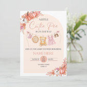 Cutie Pie Baby shower Invites Kaart (Staand voorkant)