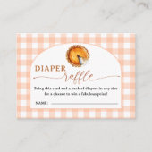 Cutie Pie Baby shower Luier Raffle Enclosure Kaart (Voorkant)