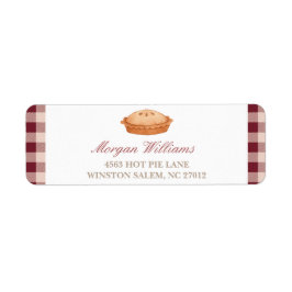 Cutie Pie Baby shower Retour Adreslabels Etiket