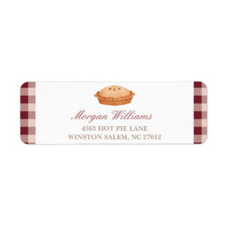 Cutie Pie Baby shower Retour Adreslabels Etiket