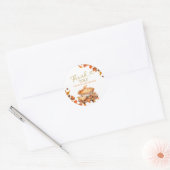 Cutie Pie Baby shower Ronde Sticker (Envelop)