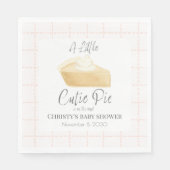 Cutie Pie Baby Shower Servetten – Herfst Feest Taf (Voorkant)