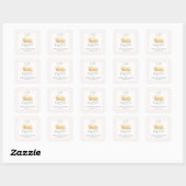 Cutie Pie Baby Shower Sticker (Vel)