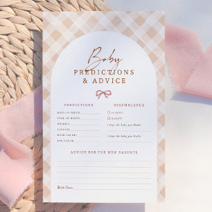 Cutie Pie Baby Shower Voorspelling & Advies Spel