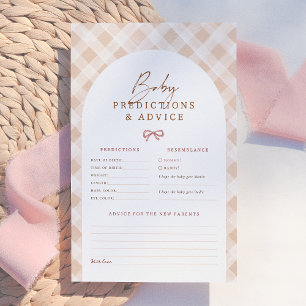 Cutie Pie Baby shower voorspelling & advies spel