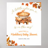 Cutie Pie Baby shower Welkomstbord Poster (Voorkant)