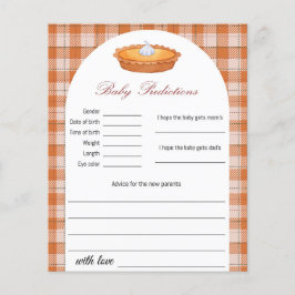 Cutie Pie Baby Voorspellingen Game Kaart