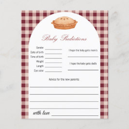 Cutie Pie Baby Voorspellingen Game Kaart