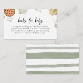 Cutie Pie Baking Boeken voor Baby shower Informatiekaartje