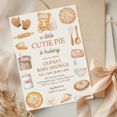 Cutie Pie Bakken Teddy Bear Herfst Baby shower Kaart