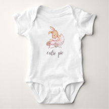 Cutie Pie Ballerina Bunny Baby Girl's Bodysuit