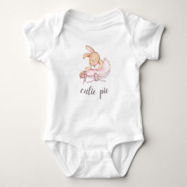 Cutie Pie Ballerina Bunny Baby Girl's Bodysuit