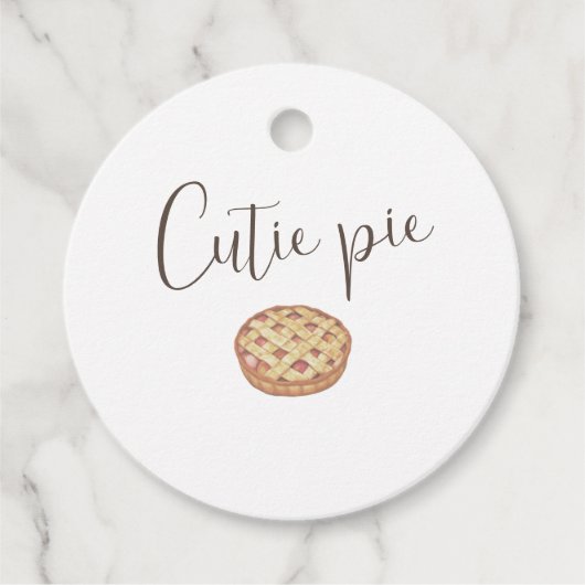 Cutie Pie Bedankt Label (Voorkant)