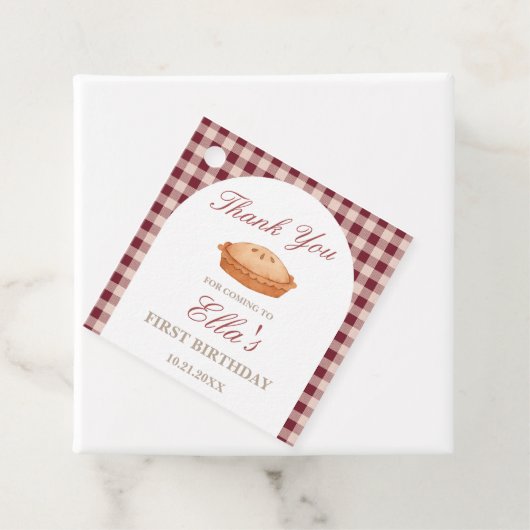 Cutie Pie Birthday Bedankjes Labels (In situ)