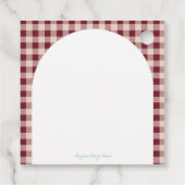 Cutie Pie Birthday Bedankjes Labels (Achterkant)