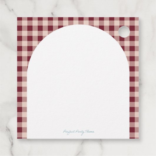 Cutie Pie Birthday Bedankjes Labels (Achterkant)