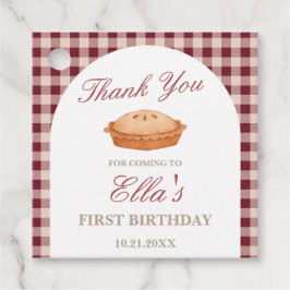 Cutie Pie Birthday Bedankjes Labels