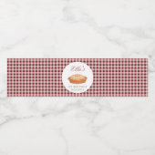 Cutie Pie Birthday Waterfles Etiket (Enkel label)