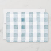 Cutie Pie Blueberry Blue Bow Photo 1st Birthday Kaart (Achterkant)