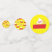 Cutie Pie Cherry 1st Birthday Party Theme Confetti (Voorkanten)