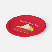 Cutie Pie Cherry 1st Birthday Party Theme Papieren Bordje (Gekanteld)