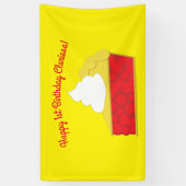 Cutie Pie Cherry 1st Birthday Party Theme Spandoek (Verticaal)