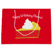 Cutie Pie Cherry Kids Birthday Party Groot Cadeauzakje (Voorkant)