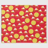 Cutie Pie Cherry verjaardagsfeestje Cadeaupapier (Vlak)