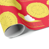 Cutie Pie Cherry verjaardagsfeestje Cadeaupapier (Rol Hoek)