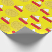 Cutie Pie Cherry verjaardagsfeestje Cadeaupapier (Hoek)