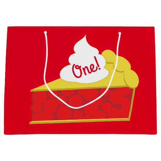 Cutie Pie Cherry verjaardagsfeestje Groot Cadeauzakje (Voorkant)