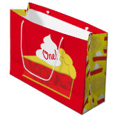 Cutie Pie Cherry verjaardagsfeestje Groot Cadeauzakje (Voorkant Gekanteld)