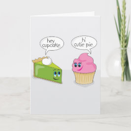 Cutie Pie / Cupcake-Valentijnsdag Feestdagen Kaart