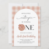 Cutie Pie Eerste Verjaardag Kaart (Voorkant)
