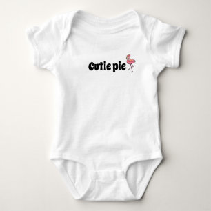 Cutie pie flamingo baby romper