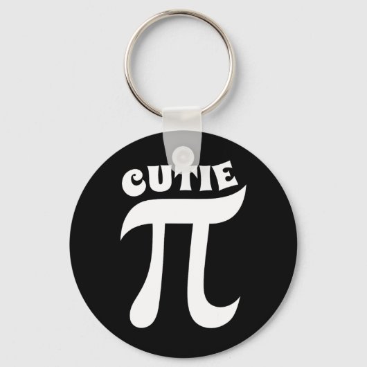 Cutie Pie Funny Pi Dag Wiskunde Docent Nerd Geek Sleutelhanger (Voorkant)