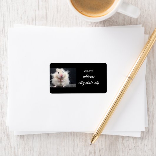 **CUTIE PIE GERBIL* ADRESETIKETTEN ETIKET (Insitu)