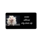 **CUTIE PIE GERBIL* ADRESETIKETTEN ETIKET (Voorkant)