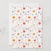 Cutie Pie Geslachtsneutrale Herfst Baby shower Kaart (Achterkant)