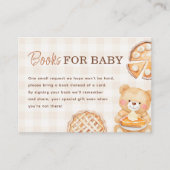 Cutie Pie Gingham Herfst Baby shower Boeken voor B Informatiekaartje (Voorkant)