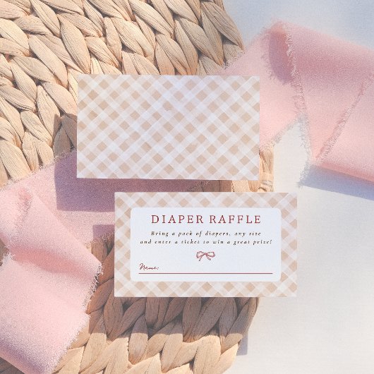 Cutie Pie Gingham Thanksgiving Herfst Baby shower Informatiekaartje