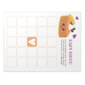 Cutie Pie Herfst Baby Bingo Notitieblok (Voorkant)