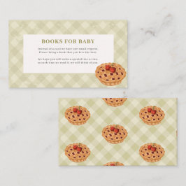 Cutie Pie herfst Baby shower boeken voor baby Informatiekaartje