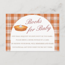 Cutie Pie Herfst Baby shower Boeken voor Baby Kaar