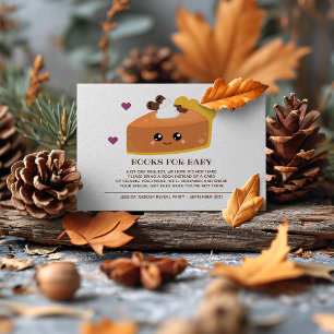 Cutie Pie Herfst Baby shower Books for Baby Informatiekaartje