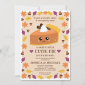 Cutie Pie Herfst Baby shower Kaart (Voorkant)